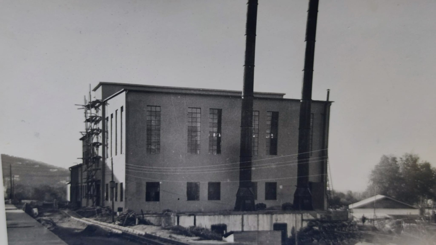 1933 NAZİLLİ SÜMERBANK BASMA FABRİKASI TEMELİNDE KURULUMUNA KADAR CEKİLMİŞ SİYAH BEYAZ ORJİNAL FOTOGRAFLARI 