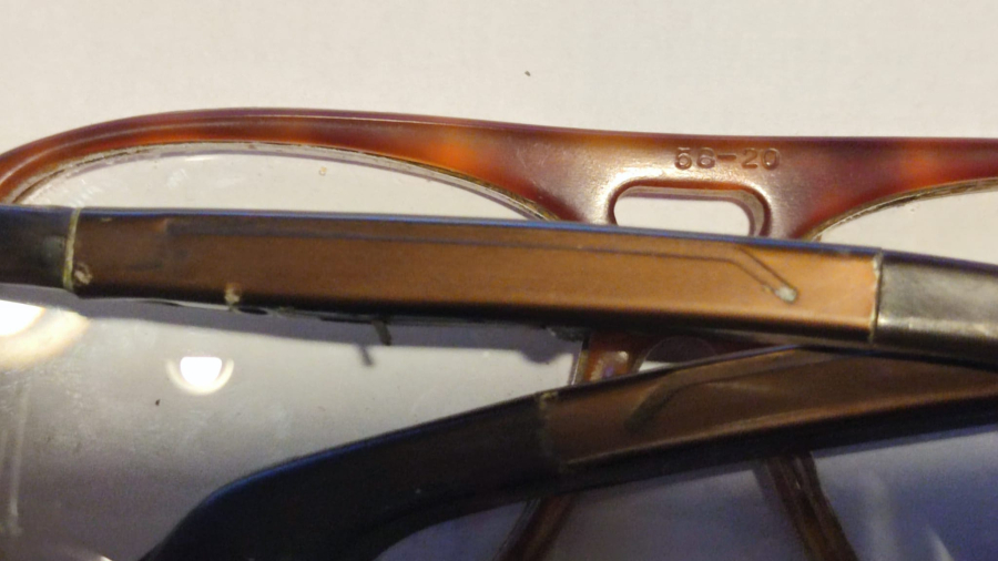 1950 REXTON HEARING AID GLASSES İŞİTME CIHAZLI NUMARALI CAMLI GÖZLUK MÜZE KOLEKSİYON ÜRÜNÜ