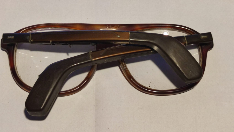 1950 REXTON HEARING AID GLASSES İŞİTME CIHAZLI NUMARALI CAMLI GÖZLUK MÜZE KOLEKSİYON ÜRÜNÜ