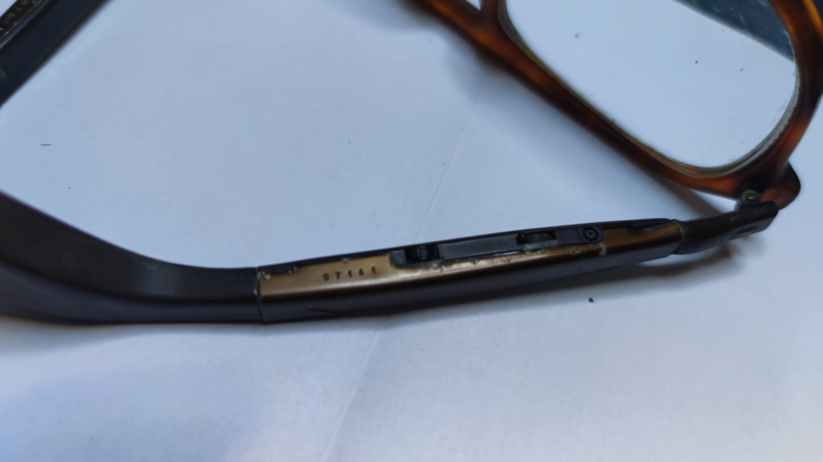 1950 REXTON HEARING AID GLASSES İŞİTME CIHAZLI NUMARALI CAMLI GÖZLUK MÜZE KOLEKSİYON ÜRÜNÜ