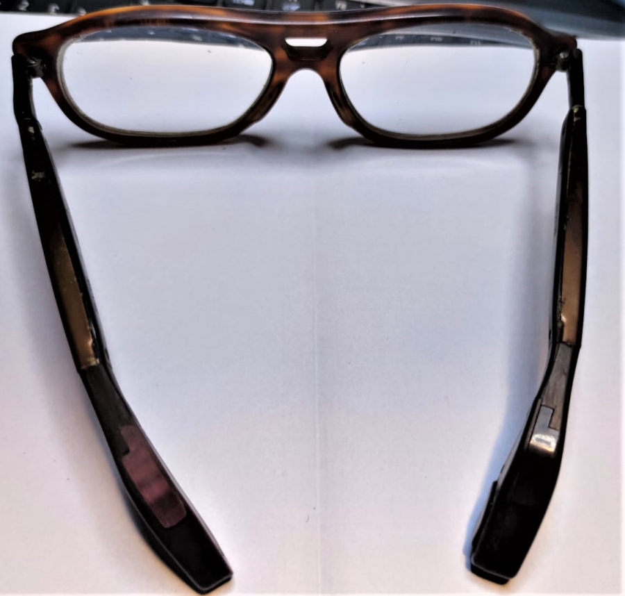 1950 REXTON HEARING AID GLASSES İŞİTME CIHAZLI NUMARALI CAMLI GÖZLUK MÜZE KOLEKSİYON ÜRÜNÜ