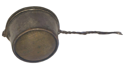 1940 TENEKE TEL SAPLI İNCE DELİKLİ METAL CAY SÜZGECİ 