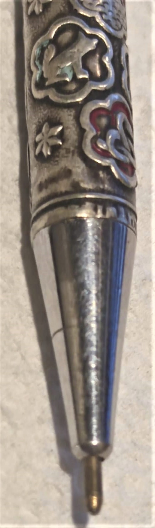 JARUSALEM SOUYENIR FROM ROLYLAND NAZARYLAND SABRA GÜMÜŞ OTOMATİK TUKENMEZ KALEM