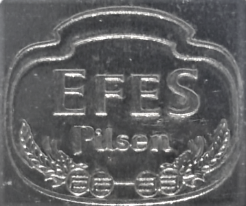 MEŞRUBAT ŞİŞE KAPAGI ACACAGI EFES PİLSEN BİRA REKLAMLI KROM METAL ŞİŞE FORMUNDA  KAPAK ACACAK