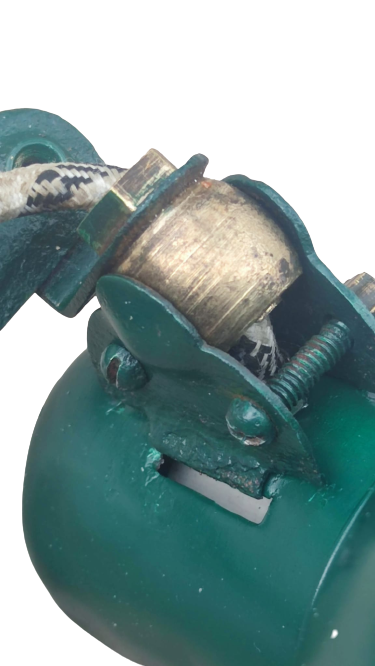 1920 USA ENDUSTRİEL  AKROBAT MAKAS  SİSTEMLİ ACMA KAPAMA LAMBA  METAL İPEK KABLO 1.5 METRE UZANABİLEN  ALUMİNYUM KAFA 
