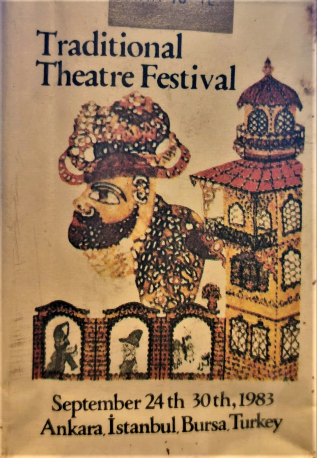 GELENEKSEL TİYATRO FESTİVALİ 20-30 EYLÜL 1983 ANKARA İSTANBUL BURSA ACILMAMIŞ 20 YUVARLAK SIGARA TEKEL HACİVAT KARAGÖZ RESİMLİ