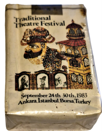 GELENEKSEL TİYATRO FESTİVALİ 20-30 EYLÜL 1983 ANKARA İSTANBUL BURSA ACILMAMIŞ 20 YUVARLAK SIGARA TEKEL HACİVAT KARAGÖZ RESİMLİ