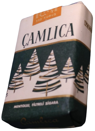 thumb CAMLICA MENTOLLU FİLTRELİ ACILMAMIŞ PAKET  20 YUVARLAK FİLTRELİ SIGARA İSTANBUL TEKEL 8 CM BOYUNDA 