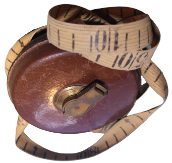 TREN RAYLARININ ÖLCÜMLERİNDE KULLANILAN  METRE BÜYÜK ÖLCÜMLERDE KULLANILAN 10 METRE BEZ DERİ KAPLAMA  KENARLAR EL DİKİŞLİ ŞERİT METRE MEKANİK