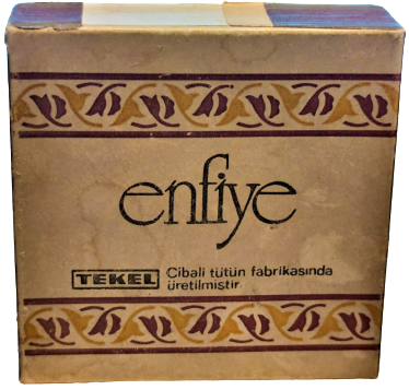 thumb1950 ENFİYE KUTUSUNDA ACILMAMIŞ  DOLU TOZ ENFİYE 50 GRAM CİBALİ TÜTÜN FABRİKASINDA ÜRETİLMİŞDİR TEKEL KARTON KUTU