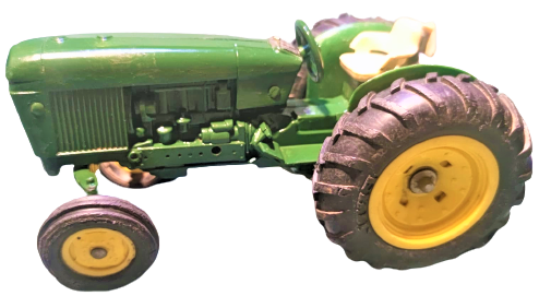 JOHN DEERE ERTL VINTAGE TOY TRACTOR 2440  DIE-CAST METAL MADE IN USA GÖVDE YEŞİL METAL TRAKTÖR HAREKETLİ OYNAR DİREKSİYON TEREKLERLER LASTİK