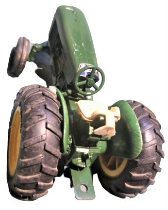 JOHN DEERE ERTL VINTAGE TOY TRACTOR 2440  DIE-CAST METAL MADE IN USA GÖVDE YEŞİL METAL TRAKTÖR HAREKETLİ OYNAR DİREKSİYON TEREKLERLER LASTİK