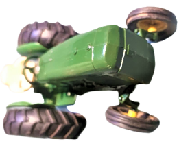 JOHN DEERE ERTL VINTAGE TOY TRACTOR 2440  DIE-CAST METAL MADE IN USA GÖVDE YEŞİL METAL TRAKTÖR HAREKETLİ OYNAR DİREKSİYON TEREKLERLER LASTİK