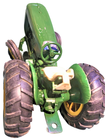 JOHN DEERE ERTL VINTAGE TOY TRACTOR 2440  DIE-CAST METAL MADE IN USA GÖVDE YEŞİL METAL TRAKTÖR HAREKETLİ OYNAR DİREKSİYON TEREKLERLER LASTİK