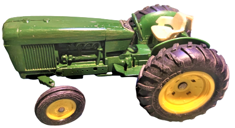JOHN DEERE ERTL VINTAGE TOY TRACTOR 2440  DIE-CAST METAL MADE IN USA GÖVDE YEŞİL METAL TRAKTÖR HAREKETLİ OYNAR DİREKSİYON TEREKLERLER LASTİK