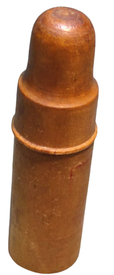 OSMANLI CEVİRMELİ KAPAKLI AHŞAP KENDİ KUTUSUNDA TIPALI ŞEFFAF BEYAZ CAM PARFUM ŞİŞESİ