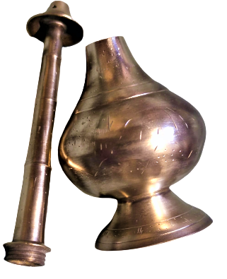 OSMANLI PAZARINA YAPILMIŞ  PİRİNC ÜZERİ SIRALI UFAK KALEM İŞİ İKİ PARCADAN OLUŞAN GÜLABDAN ÖZEL GÜNLERDE KULLANILIR