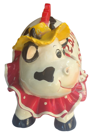 MOM WORDS GREATEST SERAMİK İNEK KUMBARA  ÜZERİ ANNE SÖZLERİ BÜYÜKTÜR YAZILI