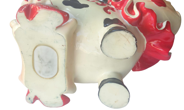 MOM WORDS GREATEST SERAMİK İNEK KUMBARA  ÜZERİ ANNE SÖZLERİ BÜYÜKTÜR YAZILI