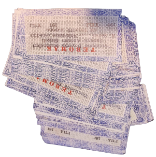 TEMENTTU KOPONU 20 ADET LOT HALİNDE TEBOMAK TEMİZLEME BOYAMA MAKİNELERİ SANAYİİ ANONİM ŞİRKETİ