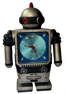 1970 EQUITY HONG KONG CASE RADIO ROBOT KOLLAR HAREKETLİ  PİLLİ DADYO  KURMALI MEKANİK SAAT ÜRÜNUN EKSİKLERİ VARDIR HALİYLE