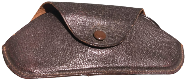 OSMANLI TUCCAR GÖZLUGU KENDİ DERİ KILIFINDA  UZATMA KULAK CUBUKLARI EKSİK  NUMARALI YAKIN CAM GÖZLÜK