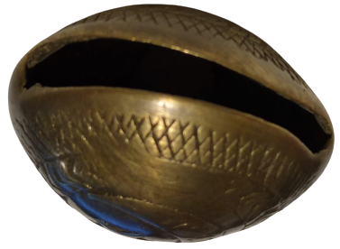 OSMANLI BRONZ ÜZERİ EL KAZIMA CAN ÜZERİNDE GÖRSELDE CELENK ORTASINDA HİLAL VE YILDIZ HİLALİN İÇİ YAZILI TONGURDAK ZİL