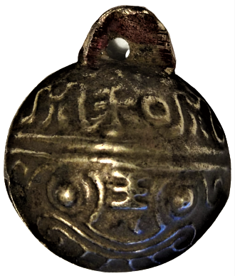 OSMANLI BRONZ ÜZERİ GEOMETRİK DESENLİ CAN GENELDE GELDİGİ BELLİ OOLMASI İCİN HAYVANLARDA KULLANILAN SESLİ TONGURDAK ZİL