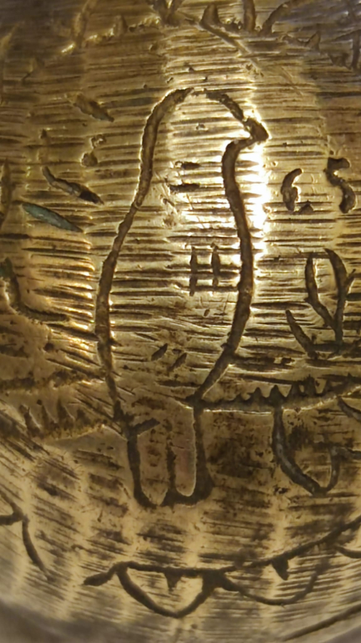 OSMANLI BRONZ ÜZERİ UCUCU SAHİN KUŞU EL İLE İŞLENMİŞ CAN GENELDE GELDİGİ BELLİ OLMASI İCİN ŞAHİN KUŞLARA  TAKILAN