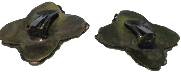 OSMANLI TAMAMI EL TESTERE KESİM SARI METALDEN TASARLANMIŞ İRİ OLTU TAŞLI KİŞİYE ÖZEL TASARIM EL İŞİ CİFT KÜPE