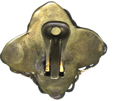 OSMANLI TAMAMI EL TESTERE KESİM SARI METALDEN TASARLANMIŞ İRİ OLTU TAŞLI KİŞİYE ÖZEL TASARIM EL İŞİ CİFT KÜPE