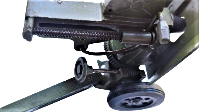 SSCB ESKİ RUS TOP ARABASI TEKERLEKLİ NAMLU ASAGI YUKARI VE SAGA SOLA HAREKETLİ OYNAR TOP KURMALI TETİKLİ MEKANİK MERMİ ATAR SAVAŞ TOPU 