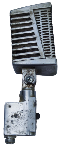 1960 TEISCO DM 301 DYNAMİC MİCROPHONE SAHNE MİCROFONU  MODEL METAL OYNAR HAREKETLİ KABLO BAGLANTI BAŞLI 