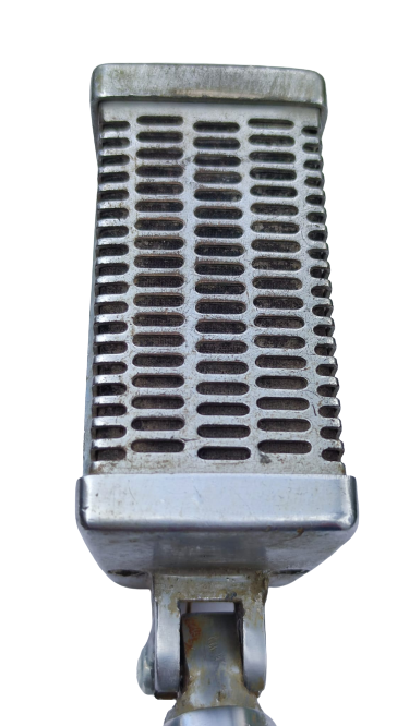 1960 TEISCO DM 301 DYNAMİC MİCROPHONE SAHNE MİCROFONU  MODEL METAL OYNAR HAREKETLİ KABLO BAGLANTI BAŞLI 