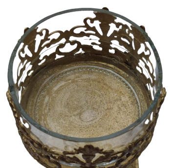 1900 KİLİSE İŞİ ZARFLI TEK ŞARAP KADEHİ 