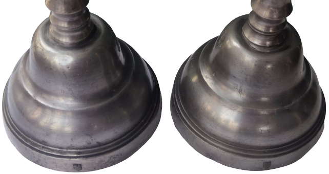 1960 REIN ZİNN ZİN ETAIN İTALYAN CİFT KAİDELİ CİFT SÜTUNLU ŞAMDAN ÜRÜNLER DAMGALIDIR