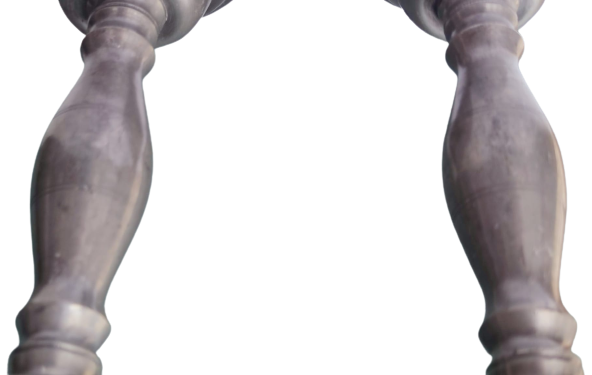 1960 REIN ZİNN ZİN ETAIN İTALYAN CİFT KAİDELİ CİFT SÜTUNLU ŞAMDAN ÜRÜNLER DAMGALIDIR