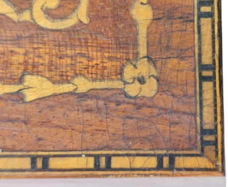 KAPAKLI KUTU GÜL AGACI KAPAK ÜZERİ EL İLE YAPILMIŞ MARKUTERİ İŞLEME TESBİH VE MUCEVHER KUTUSU