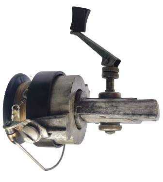 1960 SSCB RUS METAL OTOMATİK OLTA BALIK  TUTMA TAKIMI SORUNSUZ EKSİKSİZ