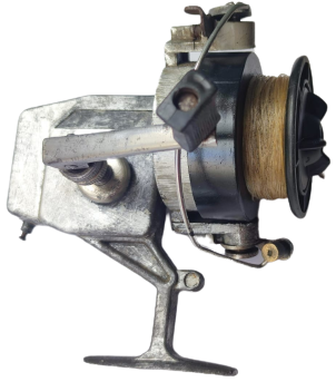 1960 SSCB RUS METAL OTOMATİK OLTA BALIK  TUTMA TAKIMI SORUNSUZ EKSİKSİZ