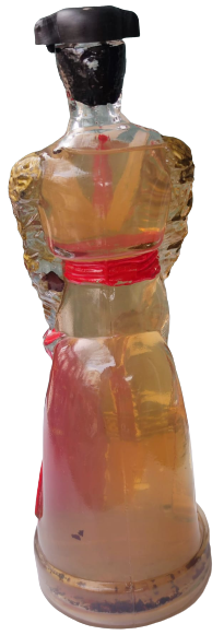 1960 EMBOTELLADO POR BODEGAS GARCES SANGRIA  İSPANYAOL BOGA GÜŞEŞCİSİ MATADÖR  İCİ DOLU CAM ŞİŞE 