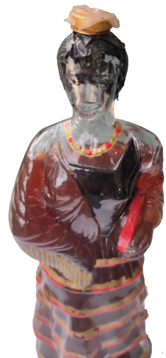 1960 EMBOTELLADO POR BODEGAS GARCES SANGRIA  İSPANYAOL FLAMENKO DANSCISI KADIN İCİ DOLU CAM ŞİŞE 