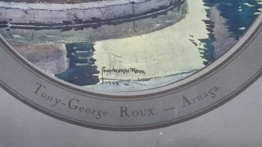 1924 TONY GEORGE ROUX ARNAGA TYPO GRAVURE ILLUSTRATION KOLEKSİYON BASKISI