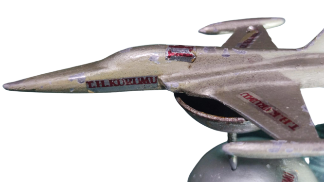 TURK HAVA KURUMU EF 16 JET KADEME METAL DÖKÜM MAKET JET ALT CİFT KAİDELİ