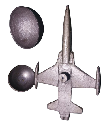 TURK HAVA KURUMU EF 16 JET KADEME METAL DÖKÜM MAKET JET ALT CİFT KAİDELİ