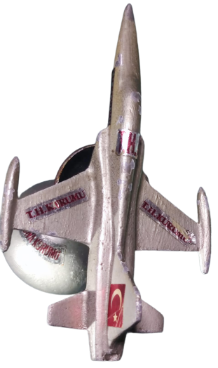 TURK HAVA KURUMU EF 16 JET KADEME METAL DÖKÜM MAKET JET ALT CİFT KAİDELİ