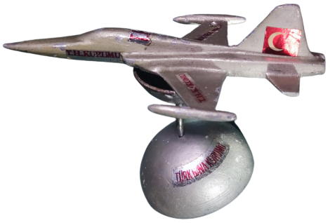 TURK HAVA KURUMU EF 16 JET KADEME METAL DÖKÜM MAKET JET ALT CİFT KAİDELİ