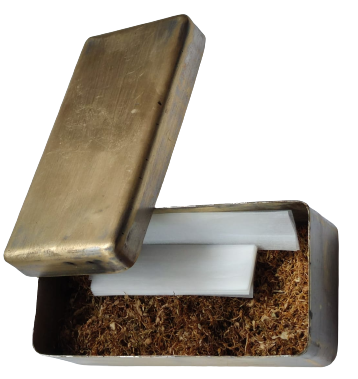 OSMANLI AGA İŞİ PİRİNC KAPAKLI EL YAPIM USTA İŞİ ETLI KALIN AGIRCA TUTUN TABAKASI 