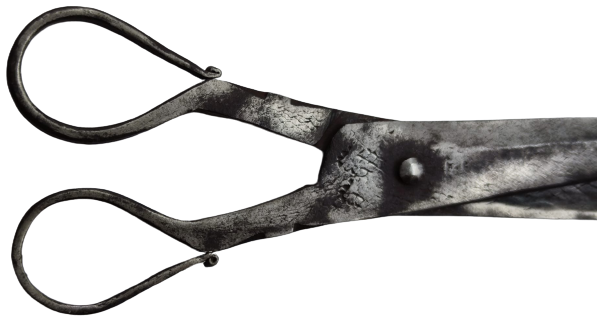 OSMANLI SICAK EL DÖGME DEMİR CELİK USTA İŞİ YAPIMI ÜZERİ İŞLEMELİ TERZİ EL MAKAS