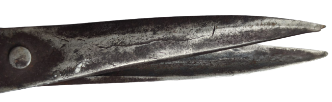 OSMANLI SICAK EL DÖGME DEMİR CELİK USTA İŞİ YAPIMI ÜZERİ İŞLEMELİ TERZİ EL MAKAS